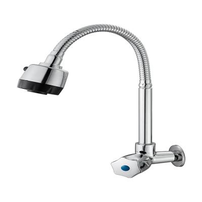 China New Design Contemporary Kitchen Sink Faucets Chrome Water Mixer Taps for sale