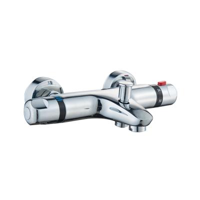 China Wall Mounted Commercial Bath Mixer Thermostatic Water Saving Slide Bar Free Shower Faucet for sale