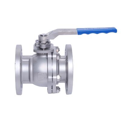 China 150LB Flange General End Stainless Steel Ball Valve With Mounting Bracket for sale