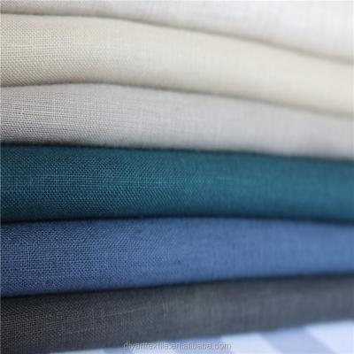 China Wrinkle Resistant Cotton Linen Fabric Plain 9x9 44x43 for sale