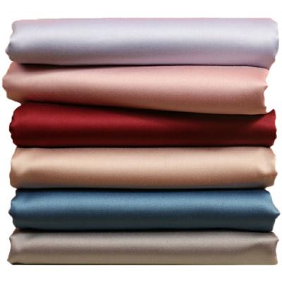 China Anti-static bamboo french terry satin fabric for hotel hometextile bedding set,bed linen,sheet sets for sale