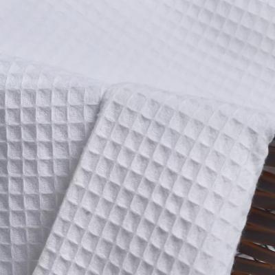 China New Style 100% Cotton Honeycomb Shrink-Resistant Waffle Fabric High Quality For Bathrobe for sale