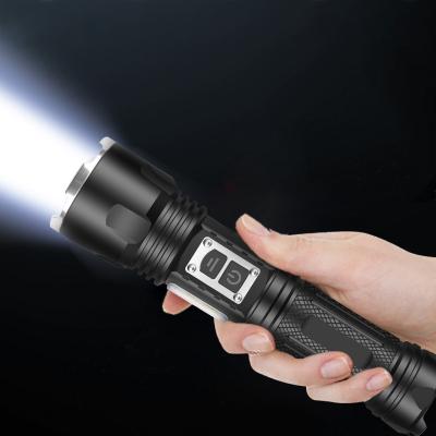 China Camping.Outdoor XHP160 LED Flashlight XHP99 USB Zoom Exposure Electric Camp Strong Light Charging Portable Flashlight for sale