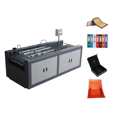 China Factory semi automatic book cover case maker hard cover book case making machine for gluing box bookcover PU notebook folder for sale