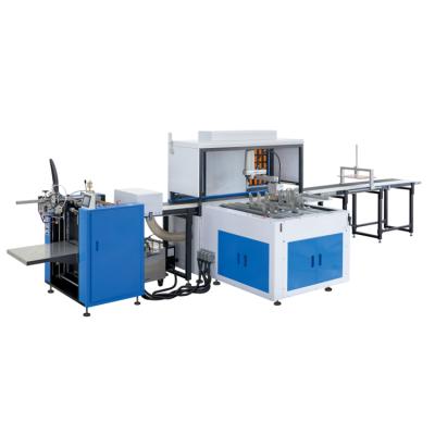 China Factory New Arrival RM-F450 A-D Semi Automatic Gluing Placing Rigid Gift Box Case Maker Machine for sale