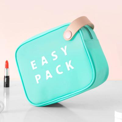 China Fashion Waterproof 100% Reuse EVA Makeup Bag REACH Standard Toiletry Bag Eco-friendly Portable Travel TPU Cosmetic Bags For Summer for sale