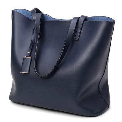 China Designer Ladies Tote Bag Online Elegant Fashion PU Leather Tote Bag New Hot Selling Solid Service Large Simple Fashion Women's Fancy Handbag for sale