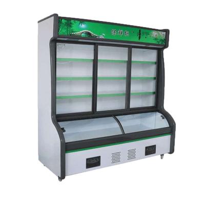 China Double-temperature Supermarket Refrigerator Meat Food Colder Showcase for sale