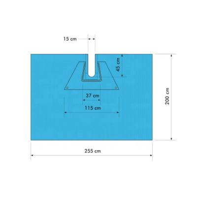 China Hospital Reinforced Nonwoven Single Use Surgical U Slit Drape for sale