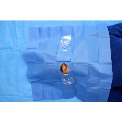 China SMS Breathable Nonwoven Fabric Good Quality Disposable Surgical Eye Drape For Hospital Use for sale