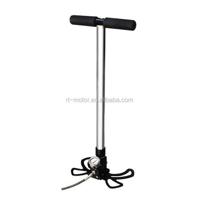 China Hunting 4 stage 300 bar high pressure pcp hand pump 4500psi foldable rifle pump for sale