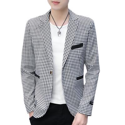 China Anti-wrinkle men's Korean slim men's business casual dress simple fashion large size suit jacket men Western for sale