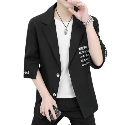 China Anti-Wrinkle Plus Size Spring And Autumn Casual Men Jacket Washed Cotton Slim Fit Sports Small Suit Men Dress Coat Blazer for sale