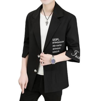 China Anti-wrinkle mens dress party suit jacket floral ne que button up long sleeve slim fit tuxedo blazer for sale