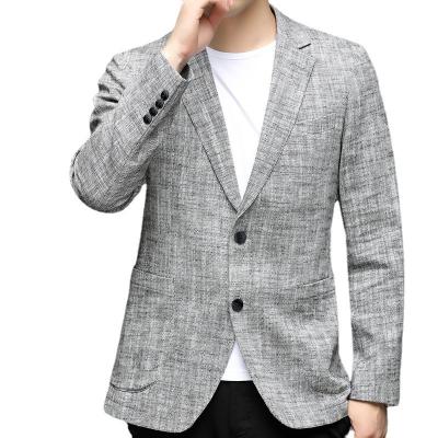 China Anti-wrinkle men blazer England high quality fashion slim fit men suit blazers double breasted wedding prom party tuxedo for sale