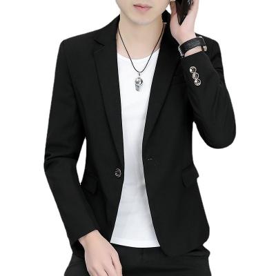 China Anti-Wrinkle Men Blazer Lightweight Casual Solid Slim Fit One Button Sports Coat for sale