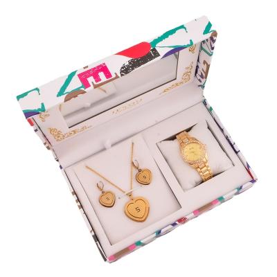 China Stylish Women Watch Gift Set With Necklace And Earrings Gift Set for sale