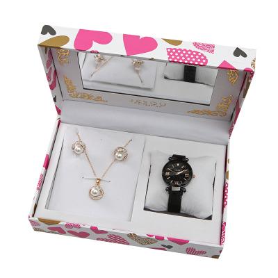 China New Necklace Earrings Exquisite Watch Gift Set For My Girlfriend On Valentine'S Day for sale