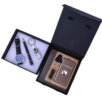 China Manufacturers Sell Exquisite Fashionable Razor Watch Key Chain Pen Men'S Gift Set for sale