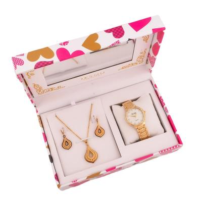 China Creative High-end Festival gift watch necklace set exquisite and practical women's Gift for sale