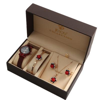 China Korean luxury women's quartz watch waterproof fashion watch bracelet five-piece set women's Gift Set for sale