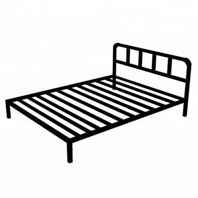 China Chinese Home Use Platform Steel Metal Frame Bed Modern Boarding Bed for sale