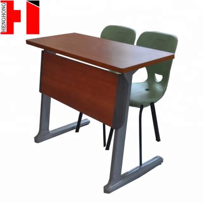 China 2-person Desks And Chairs Set Customizable China School Furniture College Desks And Chairs for sale