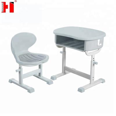 China Eco-Friendly Cheap Adjustable School Tables Class Room Desk Kids Study Table With Chair for sale