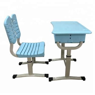 China Pretty Looking Study Desk And Chair Sets Environmentally Friendly Easy Assembling School Furniture for sale