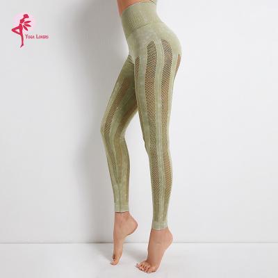 China Wholesale High Quality Breathable Mesh Seamless Yoga Leggings For Women butt crack! crack! The Gaiters Quick Dry Hip Fitness Yoga Lifting Tights for sale