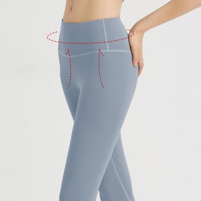 China Breathable wholesale high waist butt crack! crack! eco-friendly sweat leggings fitness workout leggings for women four way stretch yoga pants for sale