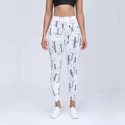 China LULU 87 Antibacterial 13 Spandex Yoga Leggings 300gsm Nylon Sublimation Printing Nylon Spandex Active Pants for sale