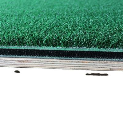 China Golf Training Aids 3D1515N Golf Turf Practice Artificial Nylon Knitted Swing Training Mat For Driving Range With 15mm High Elasticity Textile Fiber for sale