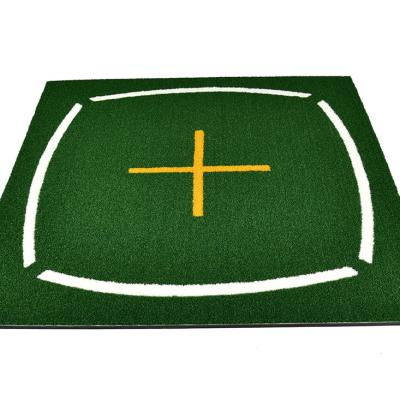 China Golf Driving Ranges Golf Course Hitting Mat Driving Range Practice e Swing Teaching Equipment Mat With Alignment Line for sale