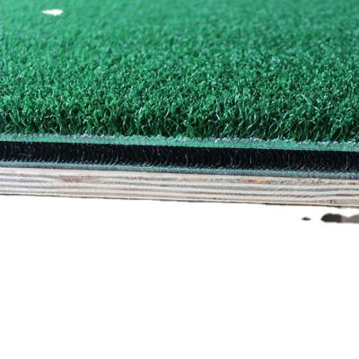 China Golf Training Aid 3D1515 Golf Practice Curling No Swing Hitting Nylon Artificial Turf Shaping Mat For Golf Driving Range No Foam Rubber for sale