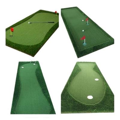 China Golf Trainer Simulator Aid Equipment Golf Putting Green Indoor Outdoor Mat for sale