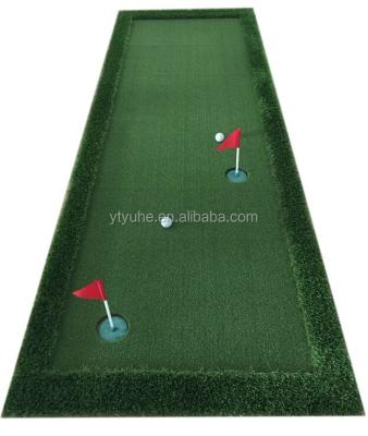 China PP+PE+EVA 150x350cm Portable Golf Putting Green Mat Synthetic Turf Mat for Outdoor and Indoor Practice and Training for sale