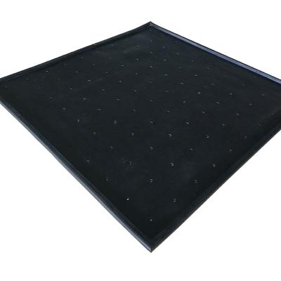 China cheap 1.56x1.56m golf practice mat with rubber base/rubber frame for indoor golf mats and outdoor use 1.56*1.56m for sale