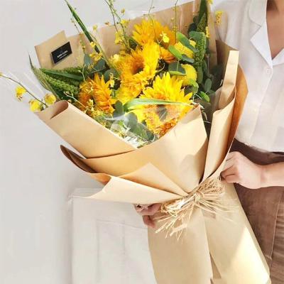 China Waterproof Factory Selling Yellow Kraft Kraft Paper Wrapping Specialty Paper For Gifts for sale