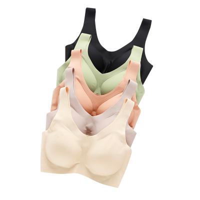 China Factory Supplier High Quality Breathable Woman Bra Set One Piece No Rim No Trace Vest Sports Bra for sale