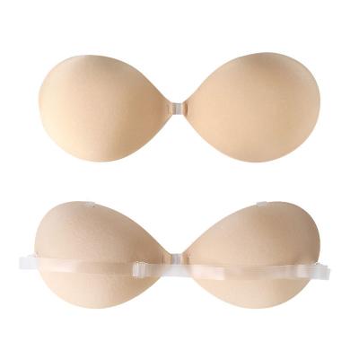 China QUICK DRY High Quality Invisible Adhesive Lift Strapless Strapless Detachable Cotton Unpadded Bra for sale