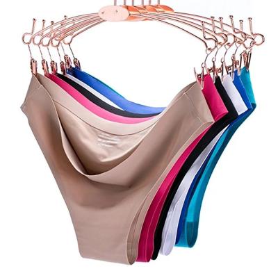 China Antibacterial Hot Selling Asian Silk Panties Elastane Women's Ice Waist Sexy Amazon Panties for sale