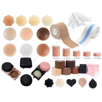 China Reusable Adhesive Matte Sexy Pasties Silicone Nipple Seamless Cover Invisible Women Pies Wrapper for sale