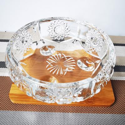 China China Manufacture Quality Glass Delicacy Round Crystal Glass Ashtray For Sale for sale