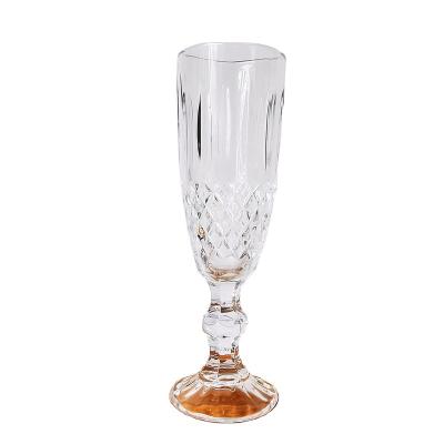 China Modern Manufacturers Direct Selling High Quality Transparent Glass Champagne Cup for sale