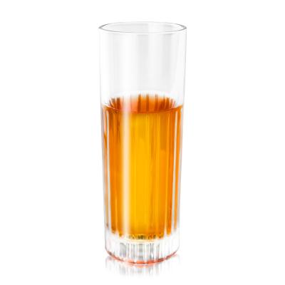 China Amazon Contemporary Success 2022 Vertical Stripe Glass Water Berevage Promotional Mug For Fruit Juice for sale