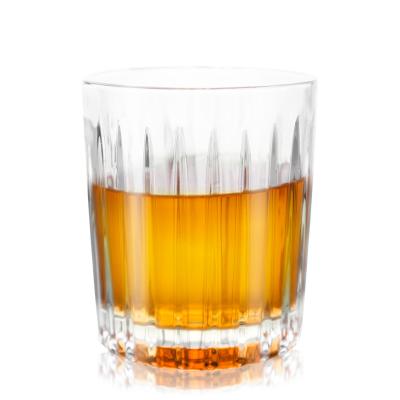 China High Quality Wholesale New Design Vertical Stripes Whiskey Wine Glass Tumbler for sale