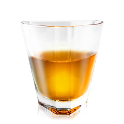 China Amazon Success 2022 Good Quality Crystal Glass Wine Tasting Cup Wine Whiskey Triangular Thick Bottom Tumbler for sale