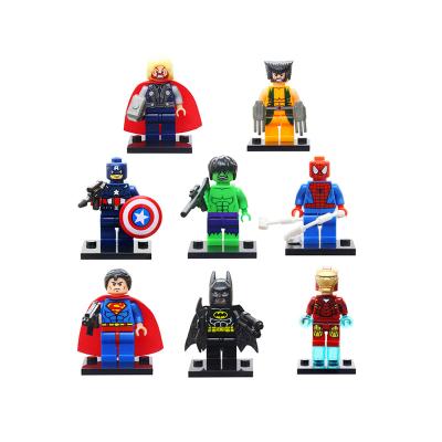 China Construction Toy 8PCS Heroes Blocks Figure Super Character Model Compatible Brick Toys for sale