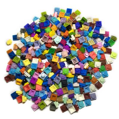 China Building Toy 98 Colors 1x1 Block Plate Free Assemble Pixel Art Photo Plastic Brick Building Blocks Toys for sale